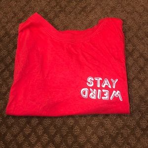adorable red crop top